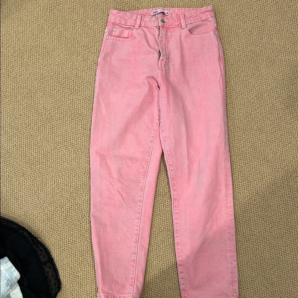 Zara High Rise Pink Women's Jeans